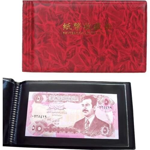 20 Pages photo Album Paper Money Album Holders Currency Banknote album for coins Collection Storage Pocket photoalbum Coin Album