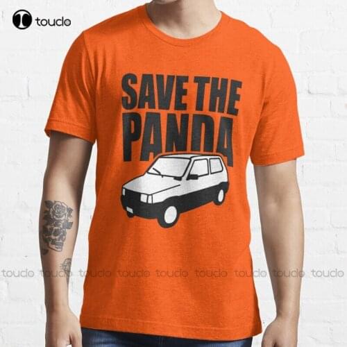 New Save The Panda Classic T-Shirt Cotton Tee Shirt