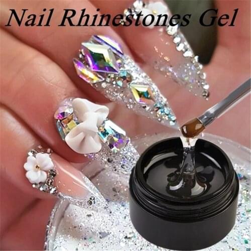 Nail Rhinestone Glue Nail Adhesive Gel Fast Drying UV Acryliy Glue False Nail Glue Nail Art Tool Manicure Fake Acrylic Sticker