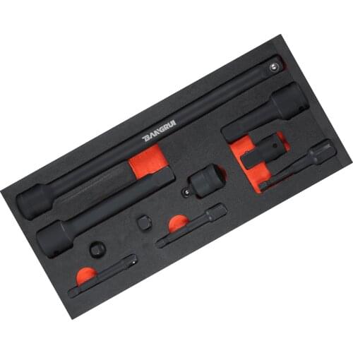 10 Pieces Drive Impact Extension Bar & Adapter Set Includes Extension Bar Power Drill Adapter Impact Driver Socket Adapter