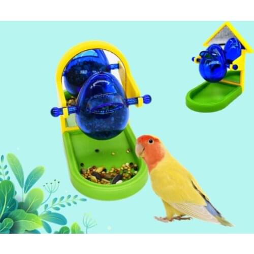 Pet Bird Food Feeder Parrot Feeding Eating Foraging Ball Feeding Chew Funny Interactive Toy