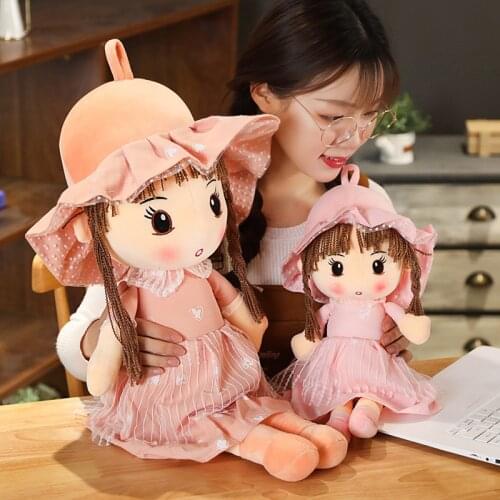 Cute Original Stuffed Doll High Quality Wear Sun Hat Mayfair Dolls Plush Toy Children Girls Soft Toys Lover Girlfriend Xmas Gift