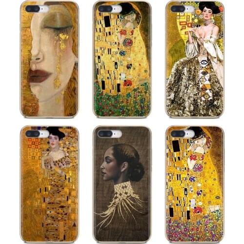 For Xiaomi Mi 5X 6X Mix 1 2 2S 3 Mi5 Mi5S Mi6 Mi3 Mi4 poco X3 nfc F2 Pro M3 Kiss by Gustav Klimt gold tears Soft Cases Cover