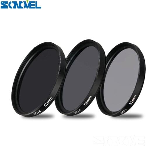 52mm ND2 ND4 ND8 Neutral Density Filter Lens Set For Canon EOS M M1 M2 M3 M5 M6 M10 M100 with for Canon EF-M 55-200mm / 18-55mm