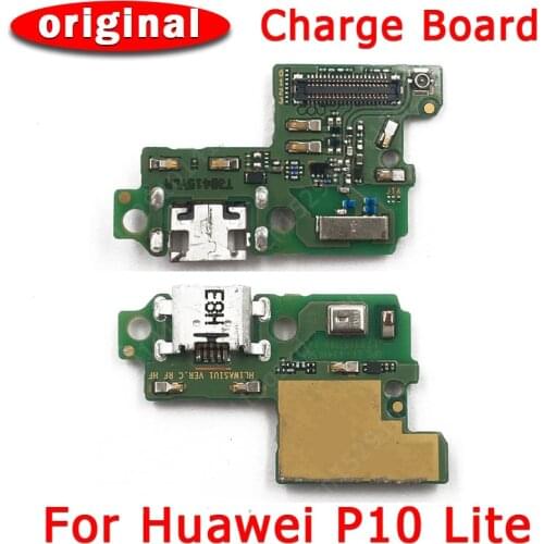 Original Charging Port For Huawei P10 Lite P10Lite USB Charge Board PCB Dork Connector Flex Microphone Replacement Spare Parts