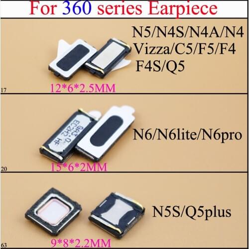 YuXi Earpiece Speaker Receiver front Ear speaker For 360 N5 N4S N4A N4 Vizza C5 F5 F4 F4S Q5 N6 N6lite N6pro N5S cell phone