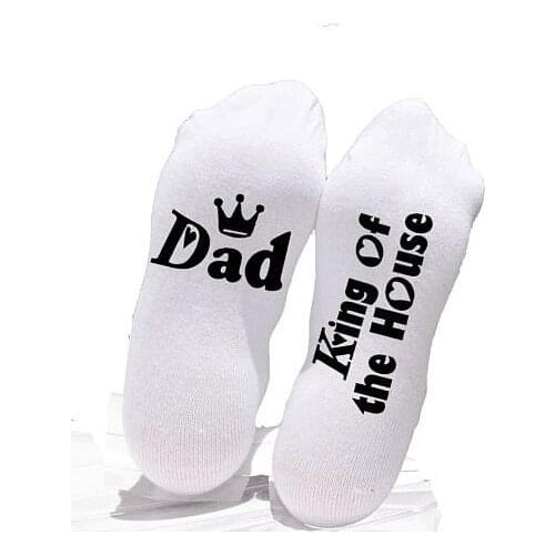 Mother Fathers Day Gift For Mom And Dad Letter Cotton Socks Birthday Gift Present For Mother And Father
