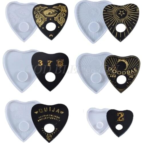 Divination Tray Psychic Board Casting Silicone Mould DIY Crafts Making Tool Crystal Epoxy Resin Mold Drop Shipping