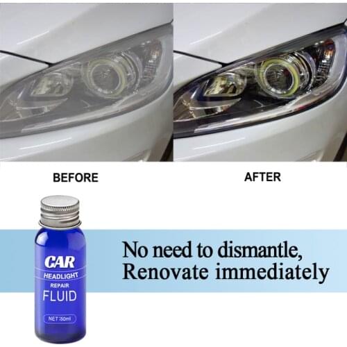10/30ML Car Headlight Repair Coating Solution Repair Kit Oxidation Rearview Coating Headlight Polishing Anti-scratch Liquid