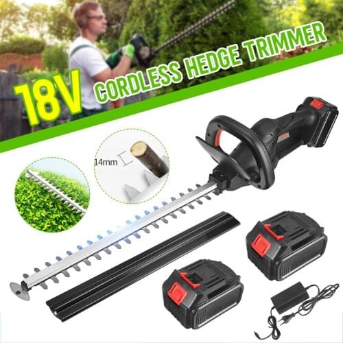 18V Hedge Trimmer Brushless Cordless Hedge Trimmer Batteries Dual Action Pruning Saw Hedge Cutter Rotating Handle Tools