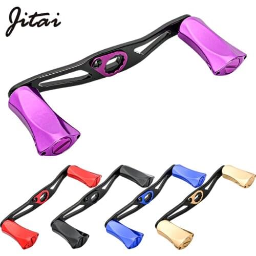 Jitai Fishing Reel Handle Carbon Fibre Aluminum Alloy Knob For Baitcasting Reel Fish Reel Tackle Accessory