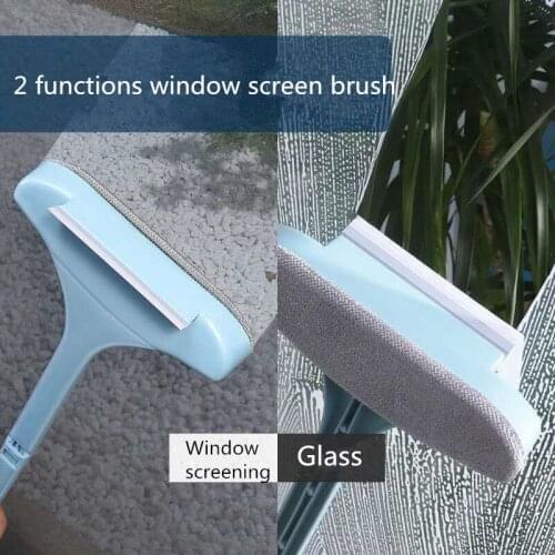 Upgraded Window Screen Brush Glass Brush Multifunctional Wet and Dry No Disassembly Cleaning Tools Products Cleaning Supplies