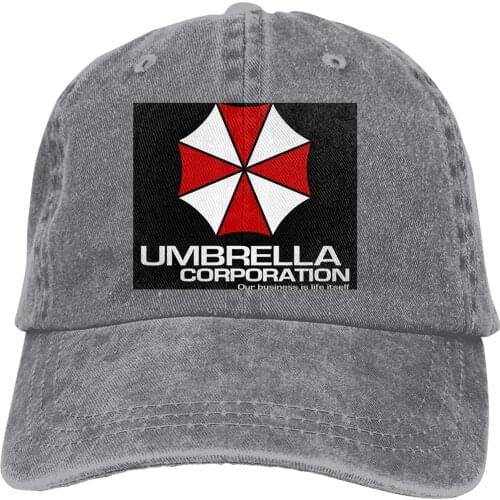 Wide Denim Hat MEN Umbrella Corporation Hat Men Women Adjustable Fashion Washed Denim Caps For Outdoor Black