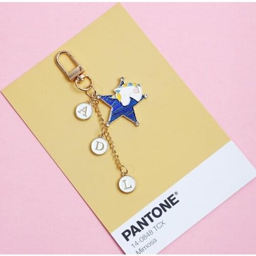 Cartoon Star Horse Pony Unicorn Animal Keychain Airpods Accessories Key Chains Key Ring Holder for Women Girl Bag Pendant D367