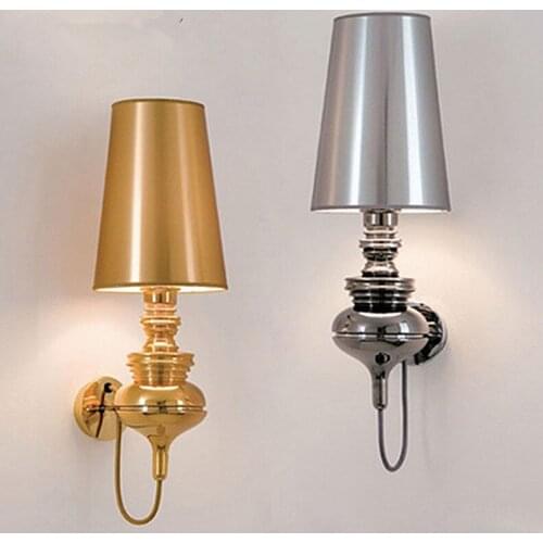Modern Creative Personality Lighting Iron Wall Lamp Use Bedroom Bedside Aisle Wall Light E27 Light Fixture Decor Wall Sconce