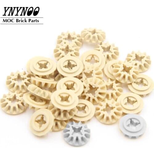 50-100Pcs/lot Technical Gear 12 Tooth Bevel 6589 MOC Building Blocks Bricks Parts fit for 65414 DIY Assemable Particles Toys