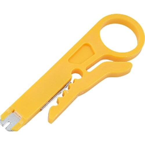 UXCELL 90mm/3.5" Cable Stripper 110 Style Punch Down Tool with 2 Flutes for CAT-5, for CAT-5e, and for CAT-6 Cable