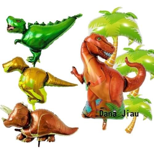 Big Dinosaur Foil Balloons Birthday Party Decoration Inflatable Air Balloons Photo Prop Kids Toy Animal Zoo Theme Decorate Ball