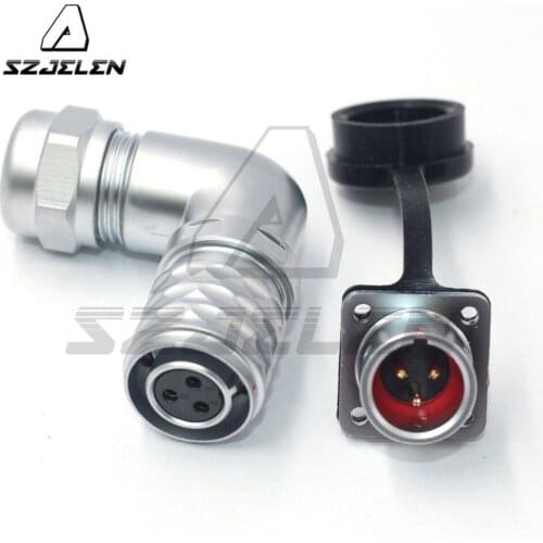 WEIPU SF12 3 pin Power Electrical Wire Connector IP67 Plug Socket Aviation Waterproof Connector Male and Female