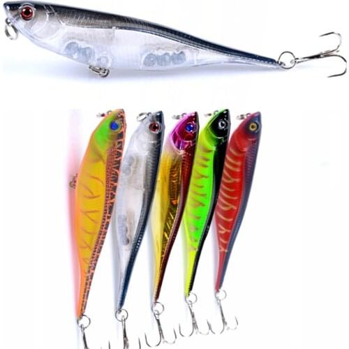 1pcs Floating Pencil Bait 9.9cm/9.9g Pesca Fishing Tackle Freshwater Lures Artificial Hard Plastic Bait Trolling Carp Bass Lure