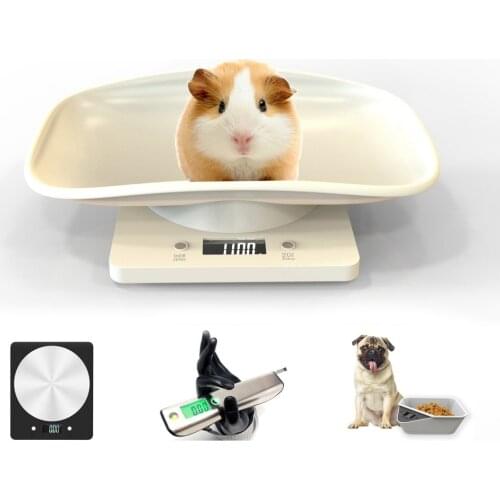 10kg/1g Portable Digital Scale LED Electronic Pet Scales Food Balance Measuring Weight Kitchen Dog Cat Hamster Weighting Tool