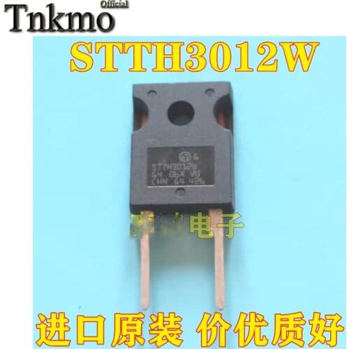 10PCS STTH3012W TO-247 or STTH3010W TO247 30A 1200V/1000V Ultrafast high voltage rectifier free delivery