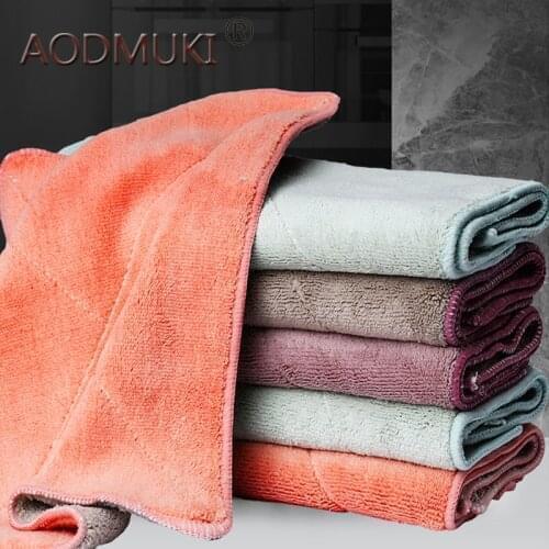5pc Super Absorbent Microfiber kitchen dish Cloth High-efficiency tableware Household Cleaning Towel kitchen tools gadgets