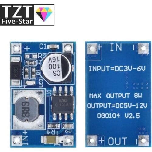 8W USB Input DC-DC 3V-6V to 12V 3A Converter Step Up Module Power Supply Boost Module 3.7v lithium battery USB charger Board