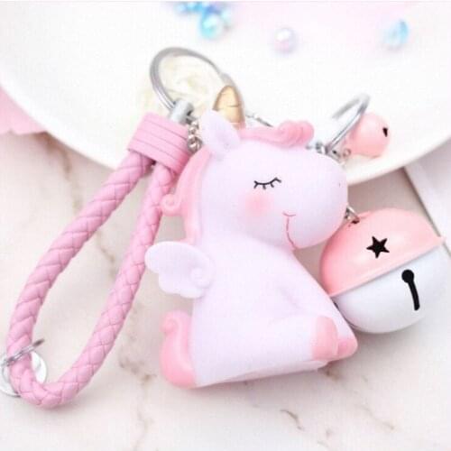 Unicorn Keychain Key Ring Dream Pony Key Chain Bag Pendant Girlfriends Men and Women Valentines Day Anime Keychain Charm