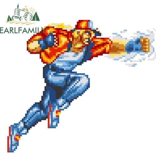 EARLFAMILY 13cm x 11.8cm for Terry Bogard Car Stickers Anime Decals Vinyl Car Wrap Motocycle Helmet Snowboard Custom Decoration