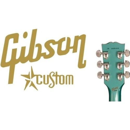 Gibson - Custom Guitar stickers, special guitar head, sliding logo. Auto parts. Decoration, motorcycle helmet