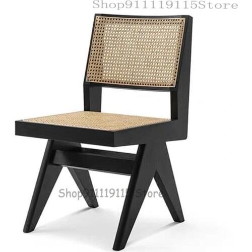 Net Red Rattan Dining Chair