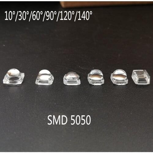 5050 LED Lens Reflector Collimator For 5050 SMD WS2812 APA102 WS2811 SK6812 10 30 60 90 120 140 Degree Convex Optical Lens
