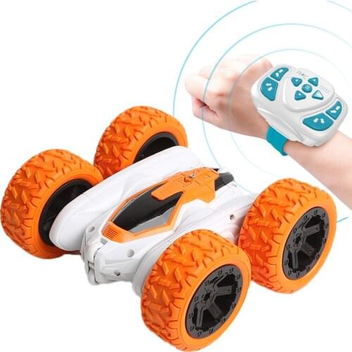 RC Car 2.4G Stunt Car Dual Side Stunt Car Toy With Light Kids Robot RC Cars Toys Rotating Tumbling RC Car Model Toy For Gift #20