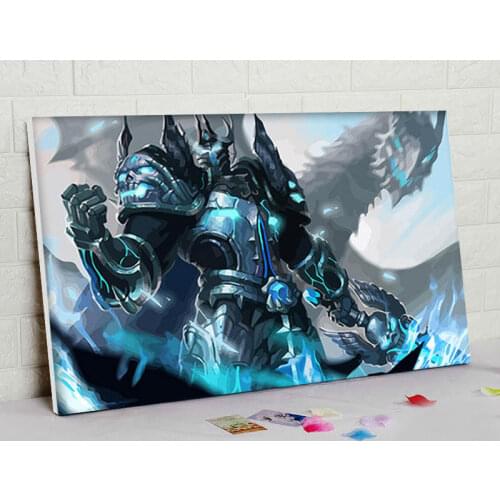 Modular painting Hero Glory of the king digital paint by numbers diy digital painting cool game poster modular painting