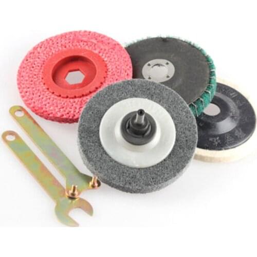 DIY Grinding Polishing Angle Grinder Flap Stainless Steel Supplies Equipment Set