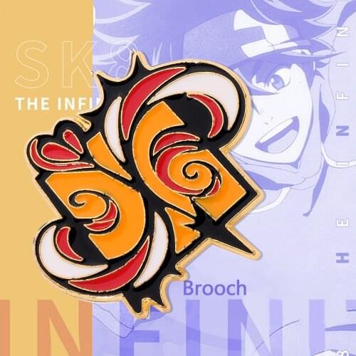 New Anime SK8 The Infinity Logo Pin Cosplay Brooch Prop Rekl Kyan Metal Badge Pin Accessories Cute Brooch Pin Gifts Collectibl