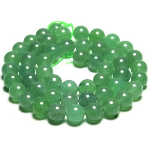 Wholesale Womens Girls Wholesale Round Shape Green gem gem Natural Stone Beads For Jewelry Making DIY Bracelet 4/ 6/8