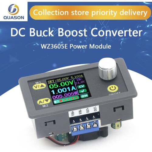 WZ3605E DC DC Buck Boost Converter CC CV 36V 5A Power Module Adjustable Regulated laboratory power supply Voltmeter ammeter