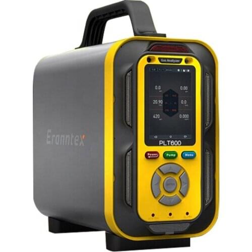 Portable 6 in 1 multi compound gas detector CO O2 H2S EX CO2 NOX Nitrogen oxides 6 gas analyzers gas tester with inner pump