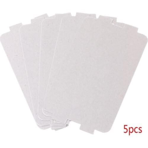 5Pcs Microwave Oven Mica Plate Sheet Thick Replacement Part 107x64mm For Midea