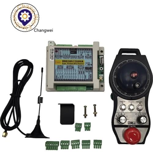 STWGP General 6 Axis Wireless Electronic MPG Manual Pulse Generator Support MITSUBISHI, SIEMENS, FANUC, FAGOR, NUM, LNC, FUTURE