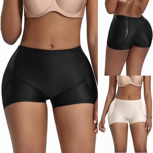 Women Sponge Padded Push Up Panties Butt Lifter Fake Ass Briefs Butt Hip Enhancer Seamless Control Panties Buttocks Lingerie