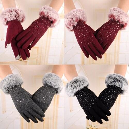 Womens Gloves Fashion Winter Outdoor Sport Womens Mittens Warm Fingerless Gloves Winter guantes de invierno para mujer L916