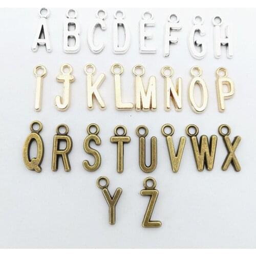 1 set/A-Z zinc alloy letter pendant for hand-decorated pendant vintage pendant DIY accessories