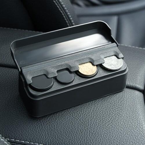 1Pcs Car Coins Case Storage Box Container For Ford Focus 2 Chevrolet Cruze Aveo Captiva Lacetti TRAX Sail Accessories