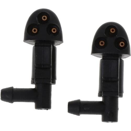 2Pcs 3-Hole Car Windshield Washer Wiper Water Spray Nozzle Fit for Chevrolet Cruze 2009-2014 090E