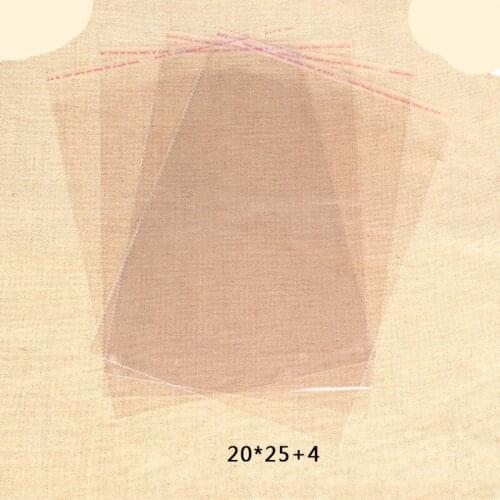 20x24cm /100pcs New Clear Resealable Cellophane/BOPP/Poly Bags Transparent Opp Bag Packing Plastic Bags Self Adhesive Seal