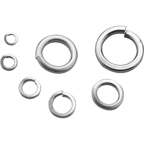 260-Pcs (7-Size) Steel Flat Washer And Lock Washer Assortment Set - Size Included: M2.5 M3 M4 M5 M6 M8 M10