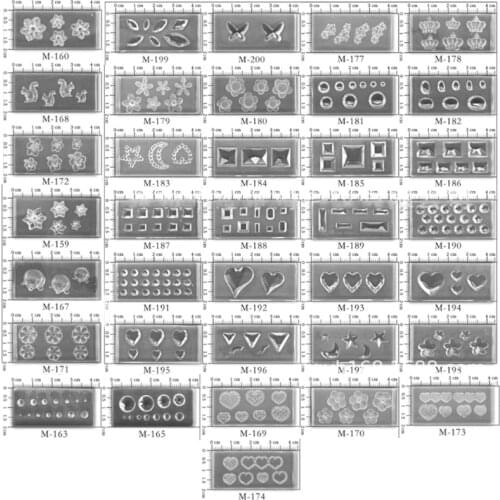 36Pcs Mini Size Nail Art Silicone Mold Leaves Flower Animals Template Acrylic Gel Tools Resin Mold Jewelry Making Tools